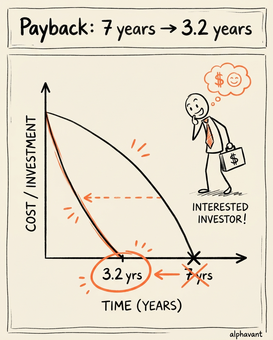 Climate & energy tech example post visual — unit-economics post