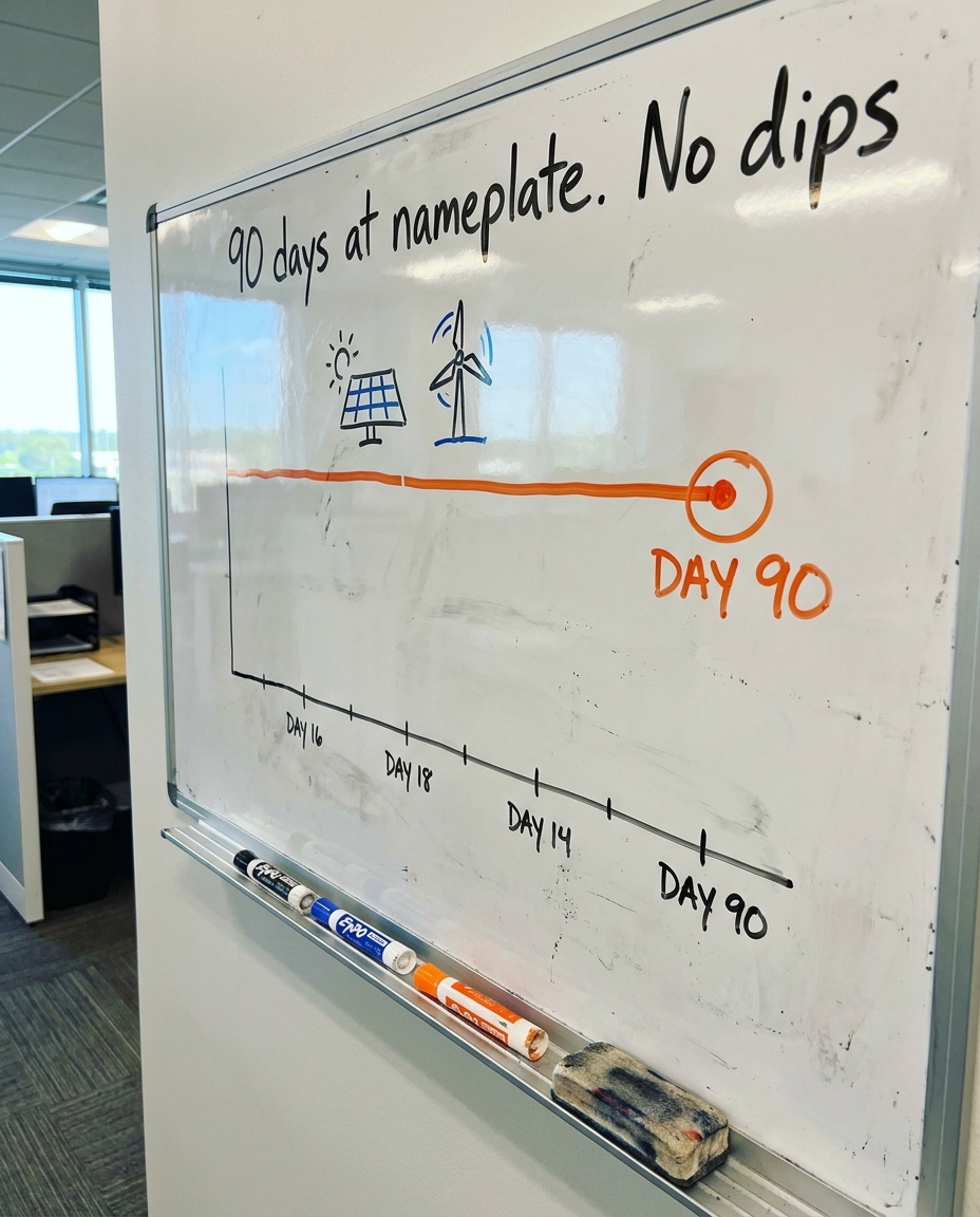 Climate & energy tech example post visual — offtake offer