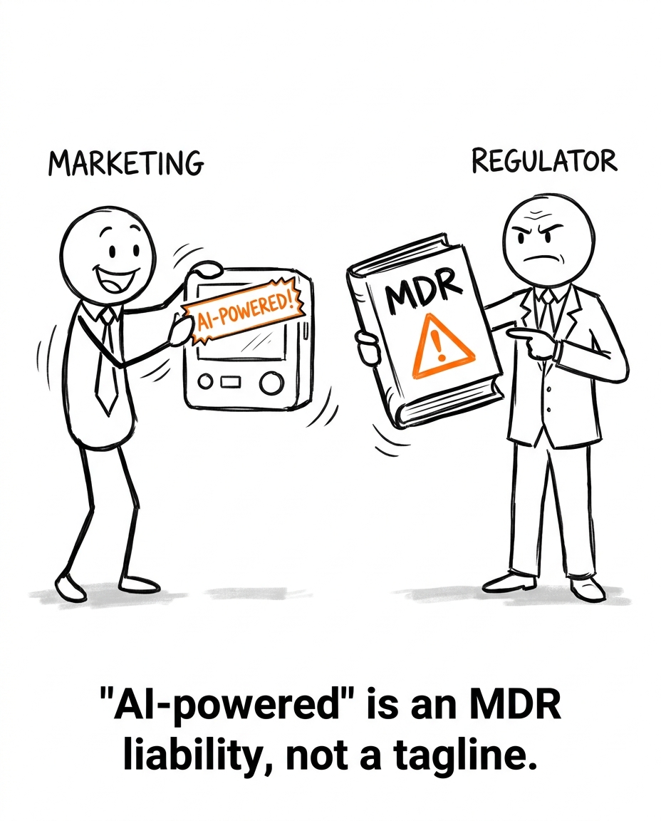 Medtech & digital health example post visual — regulatory POV
